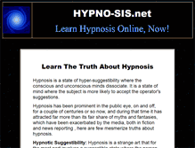 Tablet Screenshot of hypno-sis.net